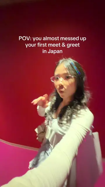 little life hack if you have any meet and greet in japan 😫 i always forget this