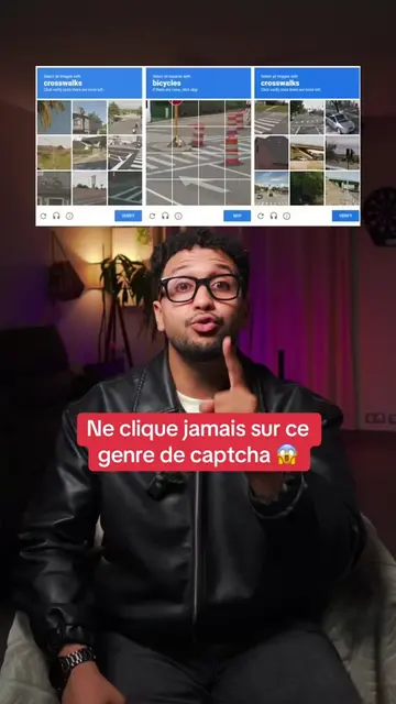 Ne clique jamais sur ce genre de captcha car tu peux être la cible de hackers qu