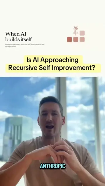 anthropic admitted their AI is starting to build a smarter version of itself, an