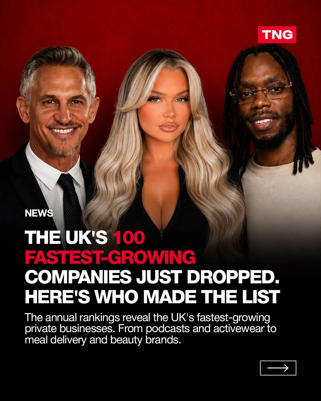 📊 The UK’s 100 fastest-growing companies just dropped and they reveal where the