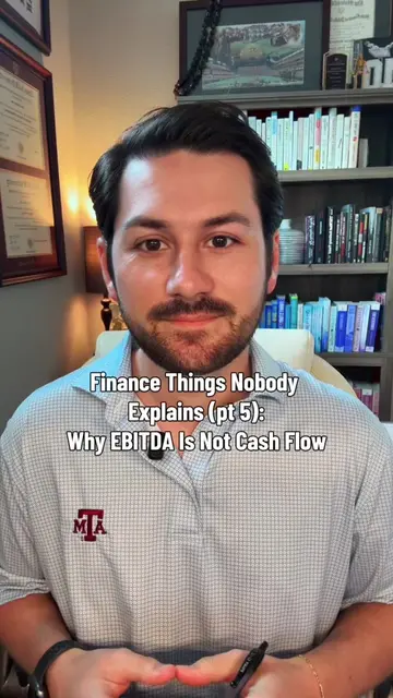 EBITDA is useful, but it is not cash flow. This is one of the biggest things peo