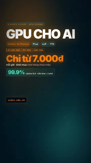 Gen ảnh Flux, chạy model AI, làm voice TTS — khỏi mua card hàng chục triệu 🔥 GP