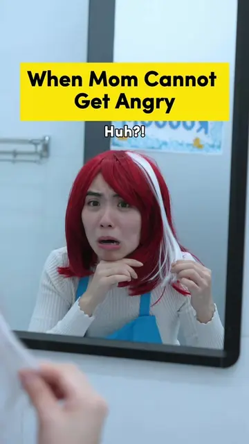 No more anger😡🙅🏻‍♀️ #yaey #angry #hair #unicorn #prank 