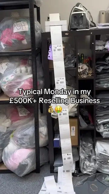 Typical Monday in my Vintage Clothing Empire 💰🤑 #vinted #reselling #ebay #side