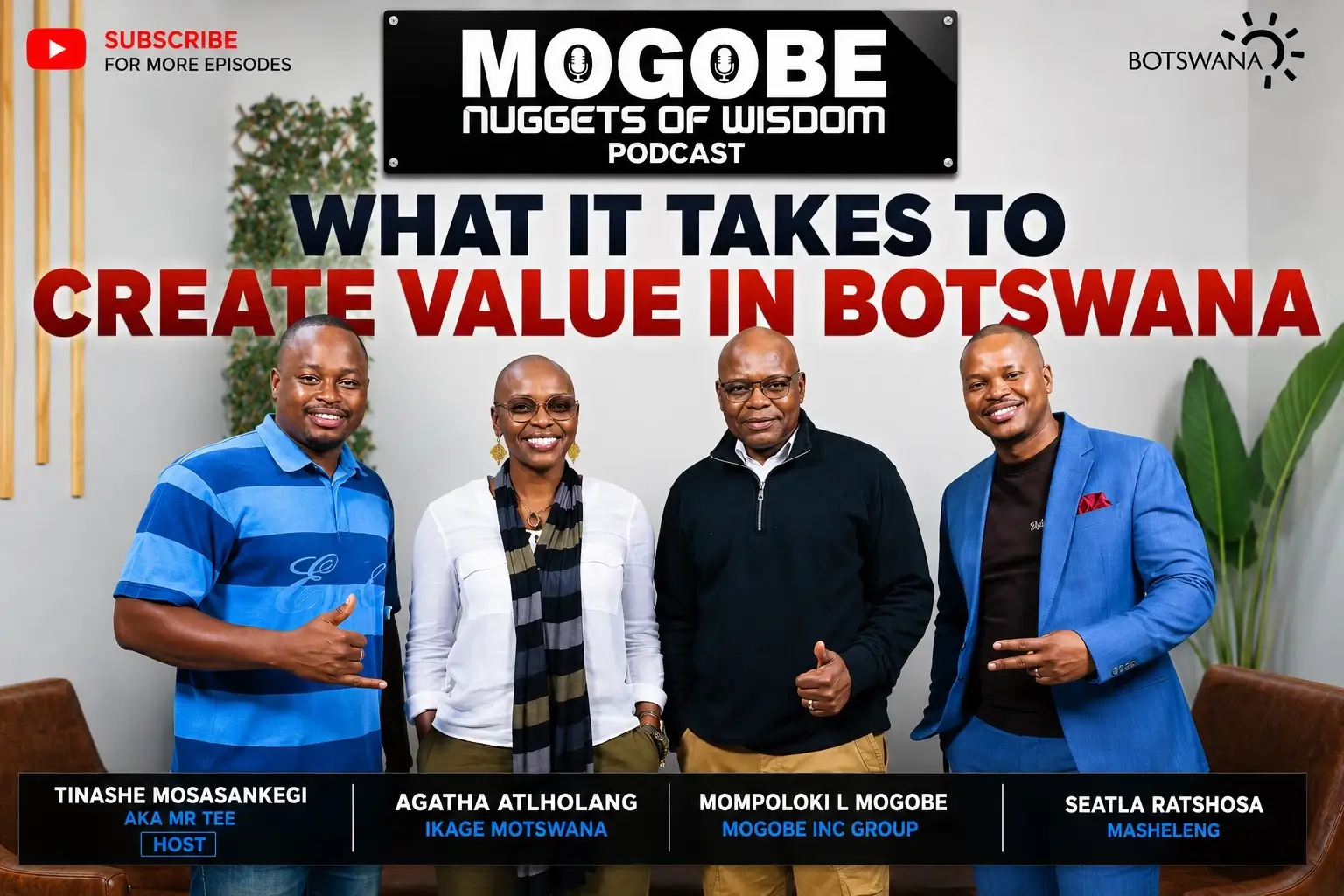 MOGOBE NUGGETS OF WISDOM PODCAST WHAT IT TAKES TO CREATE VALUE IN BOTSWANA In th