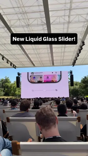 Now you can adjust your Liquidity on your iPhone 💧📲 #liquidglass #ios27 #liqui