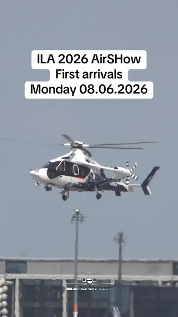 ILA Berlin Airshow 2026 first arrivals  Monday 08.06.2026 Airbus Racer, CH53, Eu