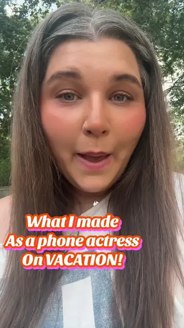 What I made as a phone actress on vacay! #onlinejobsworkfromhome #howtomakemoney