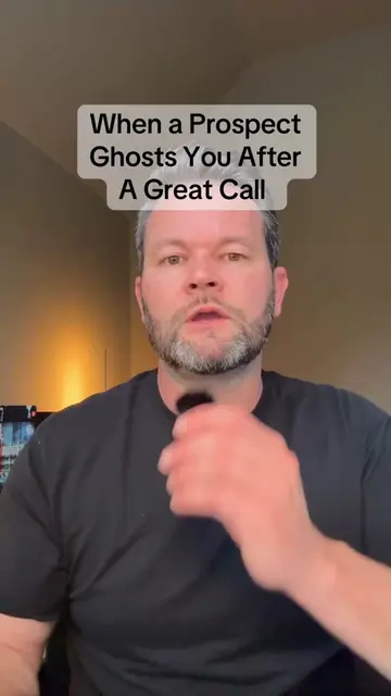 When a prospect ghosts after a great call, never send 'just checking in.' It add
