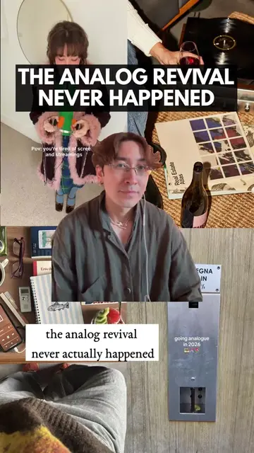 The analog revival was an analog performance.  Today: sharing some insights from