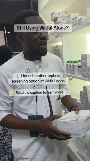 Found an interesting typhoid screening method at WHX Lagos 2026! 🔬 Many of you 