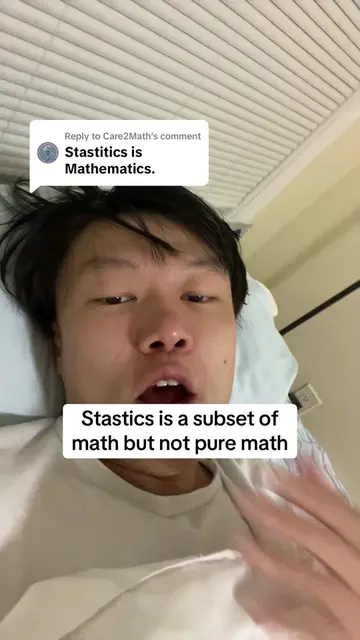 Replying to @Care2Math Statistics is a subset of math but not pure math #puremat