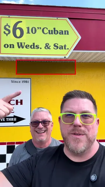 We spotted Julio's Sandwich Shop and saw their $6.00 10” Cuban Sandwich Special 