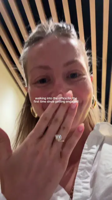 We’re girls, of course we squealed all day about an engagement ring  #officehumo