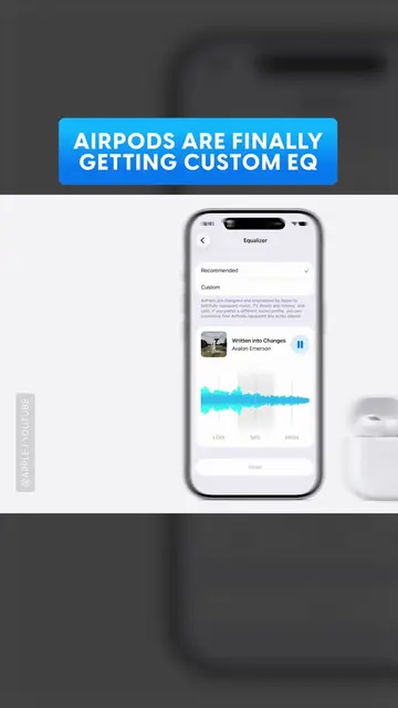 Apple is finally letting you tune your AirPods the way you want. A new custom EQ