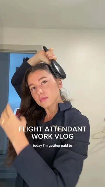 Come with me on my work trip ✈️  #flightattendant #workvlog 