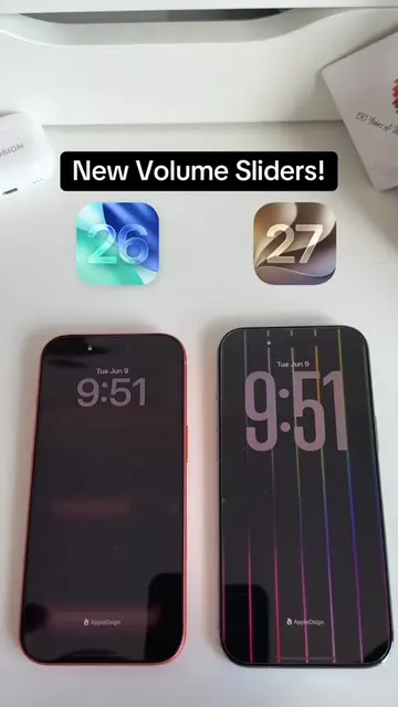 iOS 26 vs iOS 27 individual volume sliders. Yes, we can finally change the volum