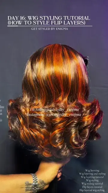 PART 16| DAY 16: WIG STYLING TUTORIAL  (HOW TO STYLE FLIP LAYERS) #styledbyenigm