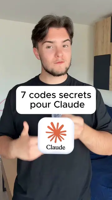 Voici 7 codes secrets pour Claude  Le numéro 1, c'est /Ghost, mets simplement ce