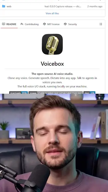 An open-source AI voice cloning tool that creates realistic voices from seconds 