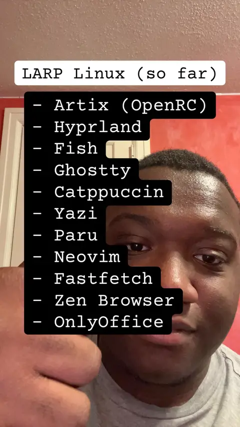 #larp #linux #aesthetics #vibe #techtok