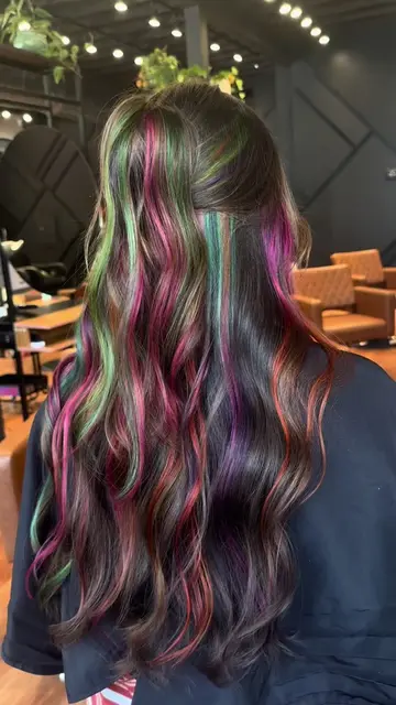 Jewel toned hair 🪲🦋🌺 Obsessed with how this came out 😍 Using @Danger Jones  