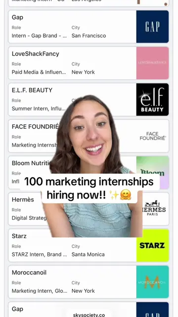 marketing internships hiring for this summer ✨🤭 #marketinggirlies #internships 