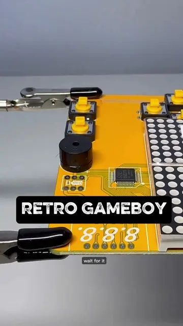 Amazing Low Budget PCB Retro Gaming Project #electronics #engineering #game #mak
