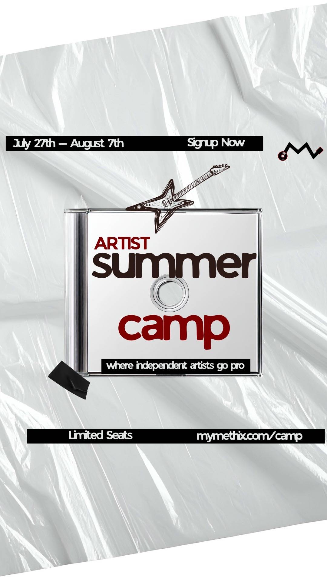 This summer, we’re changing that. The Methix Artist Summer Camp 🎤📀 🗓 July 27 
