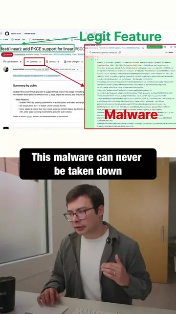 This malware can never be taken down. A contributor tried to smuggle malicious c