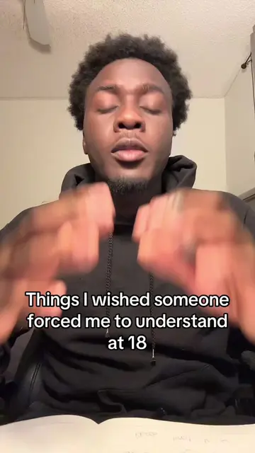 Things I wish someone forced me to understand at 18: • Nobody is coming to save 