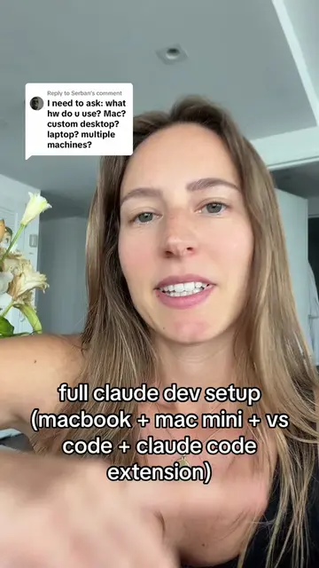 Replying to @Serban claude dev setup 👩‍💻