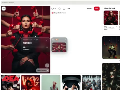 This google extension +lmage-2 for making posters is too smooth...the style matc