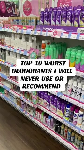 Top 10 deodorants I will never use or recommend!! #skincare #deodorant #fyp #ski