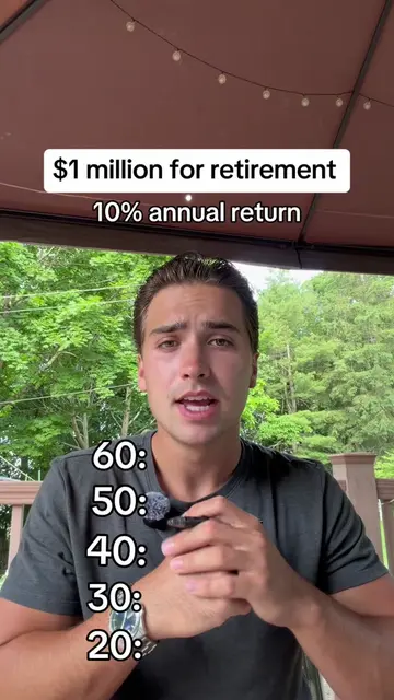 How much to invest by age to retire with 1 milly 💸 #PersonalFinance #financialf