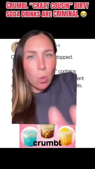 Crumbl “crazy cousin” dirty soda drinks are CRIMINAL 😭 #crumbl #crumblcookies #