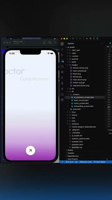 Would you trust an AI doctor with your health?#flutter #appdeveloper #UIDesign