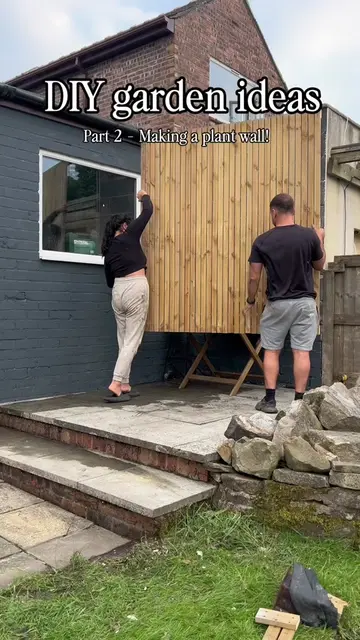 DIY garden ideas part 2… Using a fence to cover up ugly areas of a garden is suc