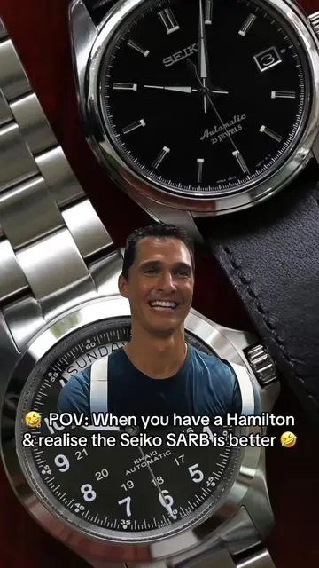 POV: When you have a Hamilton & realise the Seiko SARB is better 🤣 @Hamilton Wa