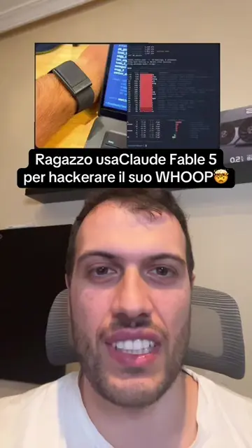 Hackers il suo Whoop con Claude Fable 5 per capire chi lo stressa di più. #claud