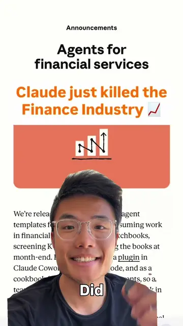 Comment “Claude” and I’ll send you the full guide 👇 Claude just killed the fina