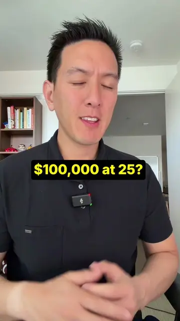 If you have $100,000 invested by age 25, you could stop saving for retirement fo