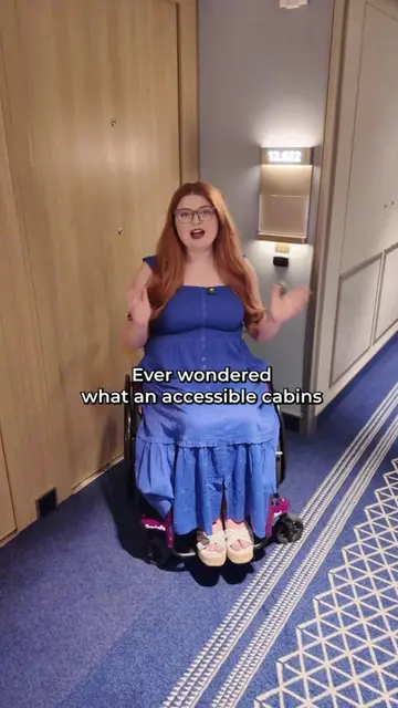 Ever wondered what an accessible cabin is like on a modern cruise ship? Here's a