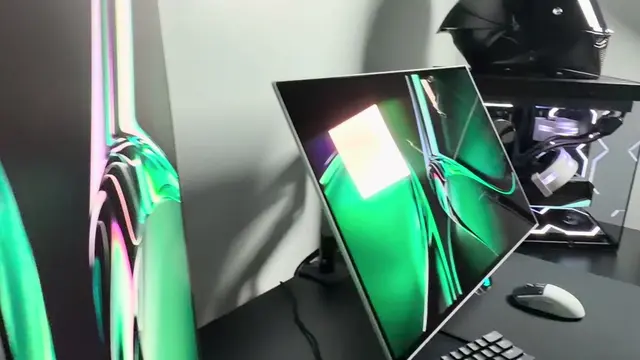 Glossy oled > #oled #720hz #GamingSetup #desksetup #setupgaming 