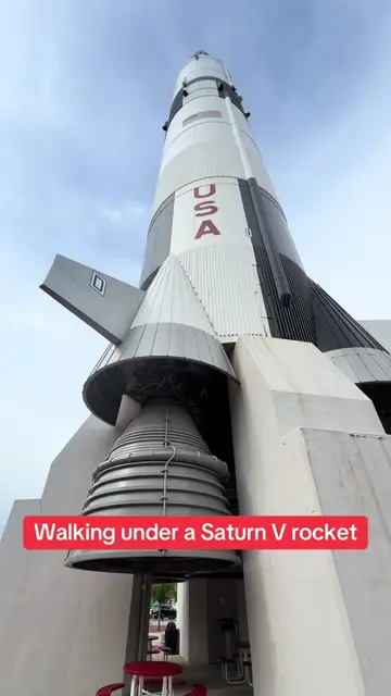Walking under a Saturn V rocket today. #nasa #saturnv #rocket #huntsville #hunts