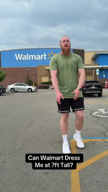 What do you guys think?🤔😬 #outfit #giant #walmart #shopping #bigman 