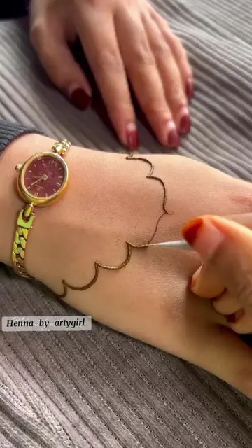 Aesthetic and elegant design tutorial  #mehndidesign #hennaart #mehndi #henna #f