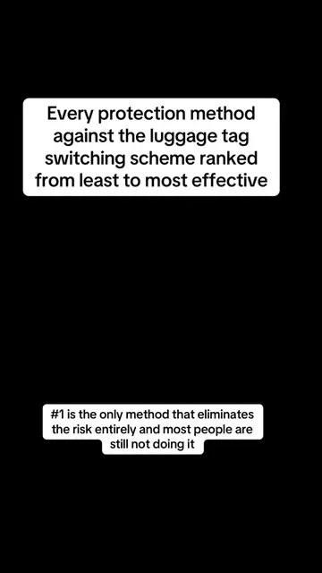 After five posts on the luggage tag switching scheme your comments gave me every