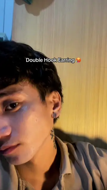 Pa angasan ng earring ito pambato ko #earrings #doublehookearring 