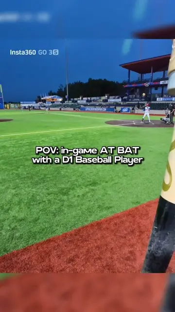 POV: take in-game AT BAT with a D1 Baseball Player!🔥 #collegebaseball #d1athlet